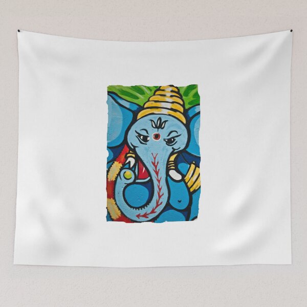Item preview,  urban Art - blue Lord Ganesh  designed and sold by deepakrode7.