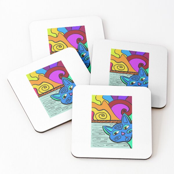 Item preview, Peeking Kitty CAt designed and sold by WildfieldArt.