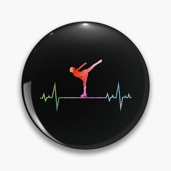 Item preview, Figure Skating Ice Skater Skate Dance Heartbeat Pulse designed and sold by CuteDesigns1.