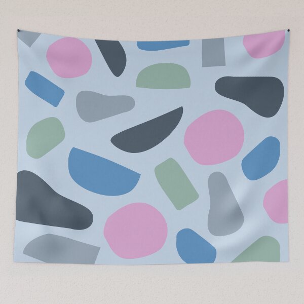 Item preview, Crazy blueish geometric pattern designed and sold by Thegentleshop.