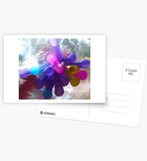 Abstract Straws Postcards