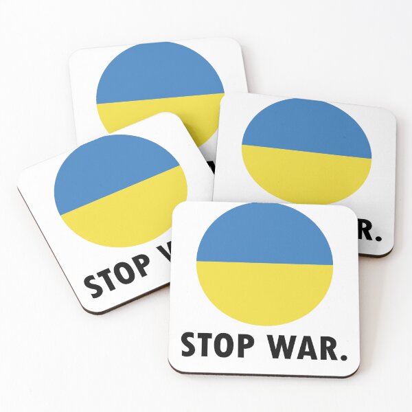 Aperçu de l'œuvre Stop War Ukraine créée et vendue par ecbdesign.