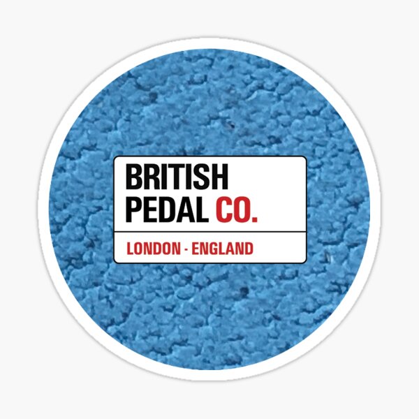 British Pedal Company Blue Hammer Sticker Sticker