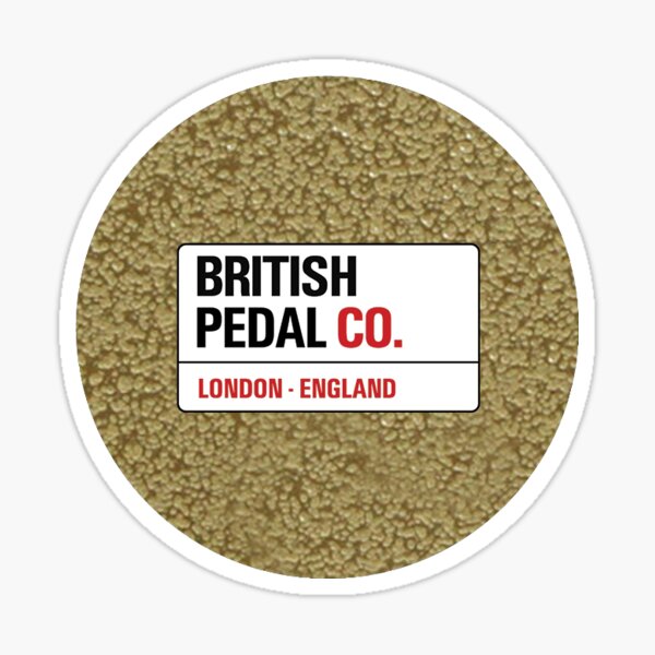 British Pedal Company Gold Hammer Sticker Sticker