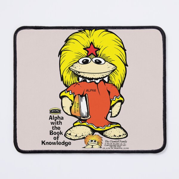 Item preview, Clamkin Alpha- the female leader of the Clamkin Family with the Book of Knowledge designed and sold by Bruce Ingrassia.