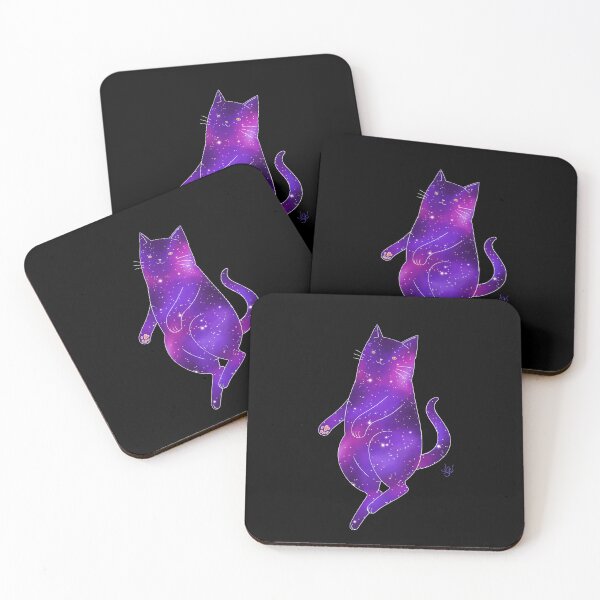 Item preview, Galaxy Cat Black Background designed and sold by anaflorapdc.