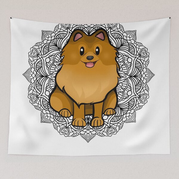 Item preview, Brown Pomeranian Mandala designed and sold by Ahenix.