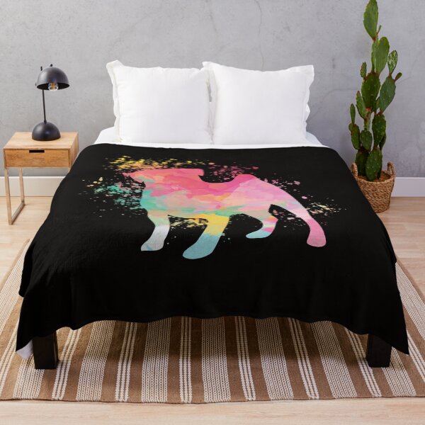 Artikelvorschau, Aquarell Pug Silhouette lustiger Welpe entworfen und verkauft von Pugstuff.