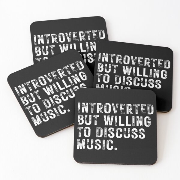 Item preview, Introverted But Willing To Discuss Music Humorous Musical For Musicians And Music Lovers designed and sold by Funwithmusic.