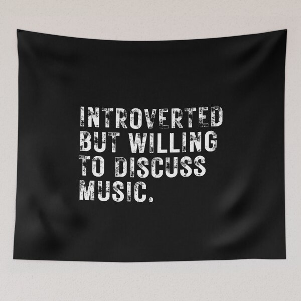 Item preview, Introverted But Willing To Discuss Music Humorous Musical For Musicians And Music Lovers designed and sold by Funwithmusic.