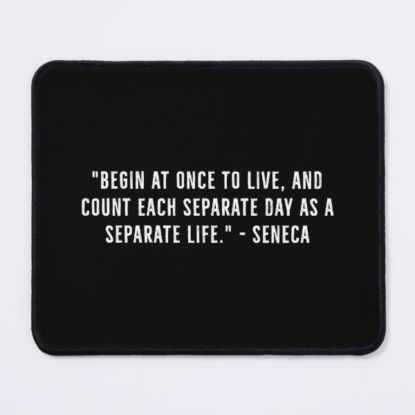 Item preview, One Day, One Life- Seneca Stoicism Quote designed and sold by PhilosophyWear.