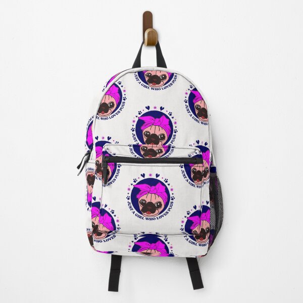 Item preview, Just A Girl Who Loves Pugs designed and sold by Pugstuff.