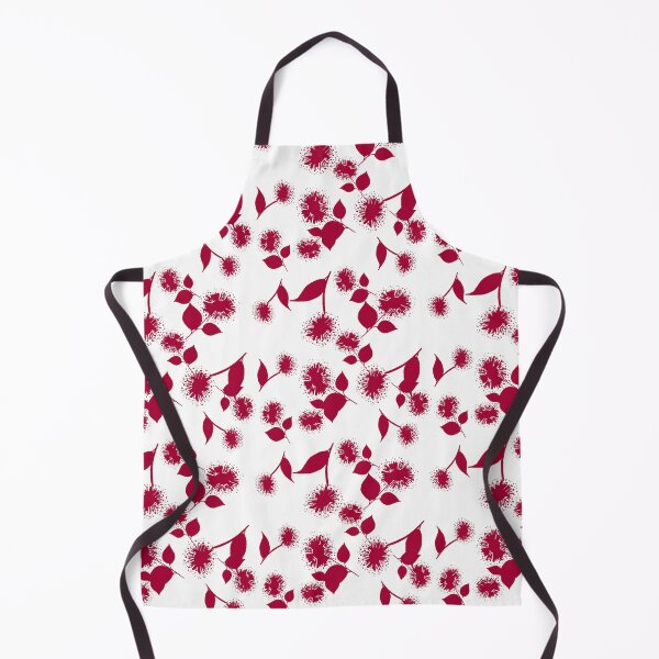 Item preview, Red Wildflowers Block Print designed and sold by HildegunStudio.