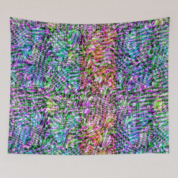 Item preview, Psychedelic Rainbow Pattern designed and sold by Discordant Dreams Art.