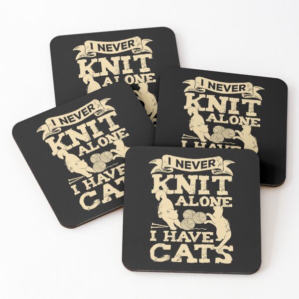 Item preview, I Never Knit Alone I Have Cats Knitting Lover Gift designed and sold by Marcid95.
