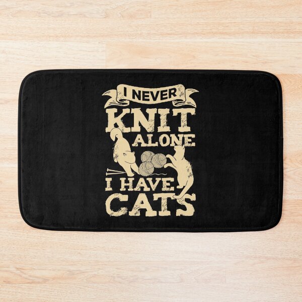 Item preview, I Never Knit Alone I Have Cats Knitting Lover Gift designed and sold by Marcid95.