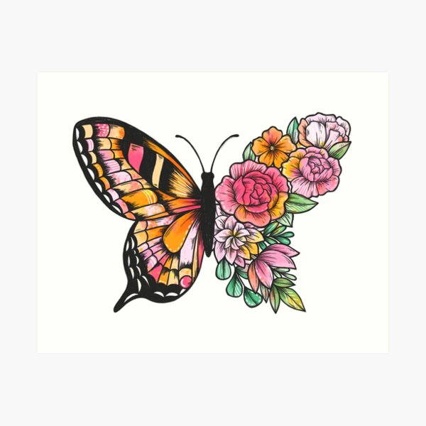 31 Beautiful Half Butterfly Half Flower Tattoo Ideas - tattooglee | Violet  flower tattoos, Unique butterfly tattoos, Butterfly with flowers tattoo