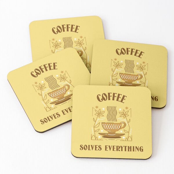 Item preview, Coffee Solves Everything - Gift For Coffee Enthusiast designed and sold by SwordsAndCharms.