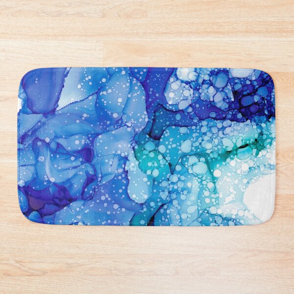 Item preview, Blue Water Abstract 31922 Alcohol Ink Painting by Herzart designed and sold by herzart.
