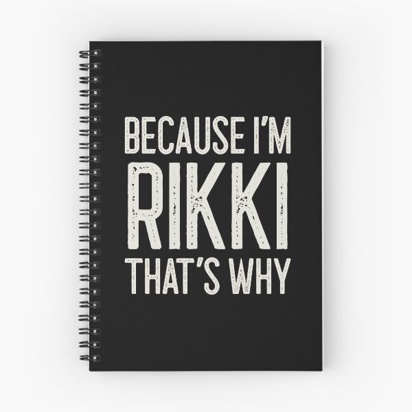 Item preview, Because I’m Rikki That’s Why Funny Personalized Name designed and sold by MariosNydras.