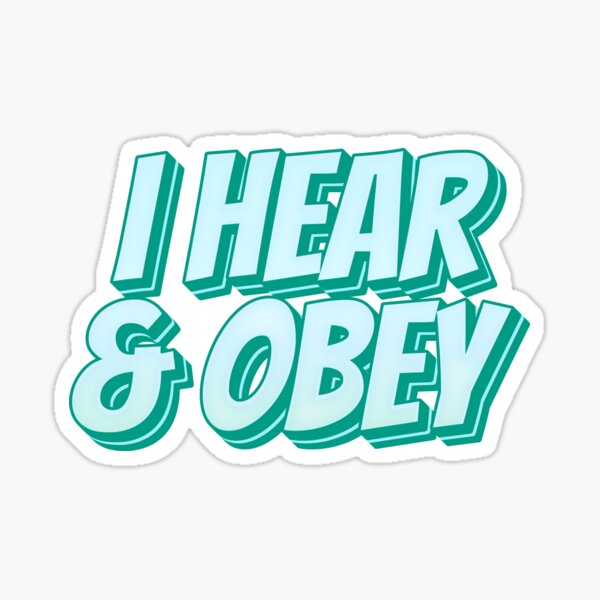 Item preview, I hear and Obey designed and sold by RoyalBearTees.
