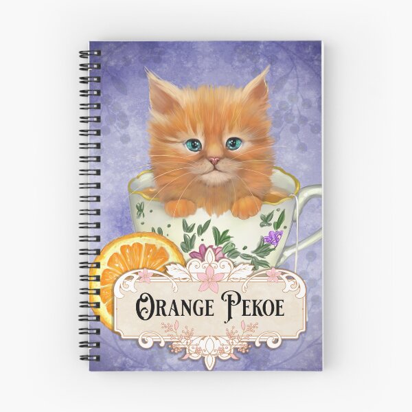 Item preview, Orange Pekoe tea cat label  designed and sold by Ash Evans.