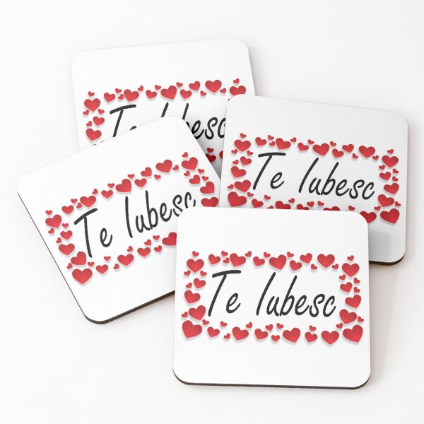 Item preview, Te Iubesc I Love You Romanian Dragoste Cute Red Hearts designed and sold by Nirvanibex.