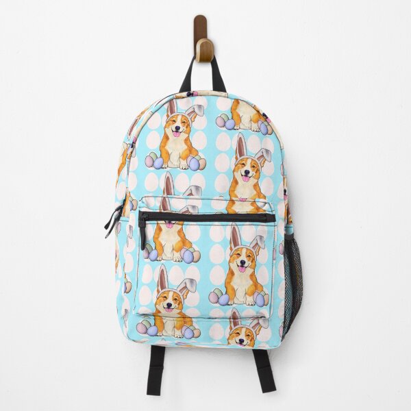 Item preview, Corgi dog with bunny ears and Easter eggs designed and sold by Mehu.