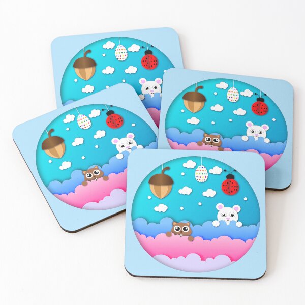 Item preview, welcome back spring: Cute Easter art designed and sold by MUMYNGO.
