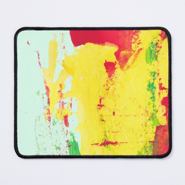 Item preview, Gouache Strokes Abstract Painting Red Green Yellow designed and sold by kertasiun.