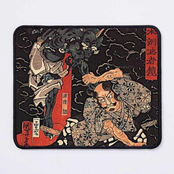 Item preview, Watanabe Tsuna fighting the demon at the Rashomon designed and sold by Zanimations.