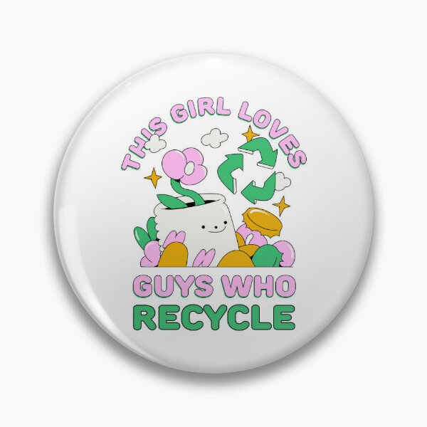Compost is Cool Worm in Trash Can Collectible Recycle Pin Lapel