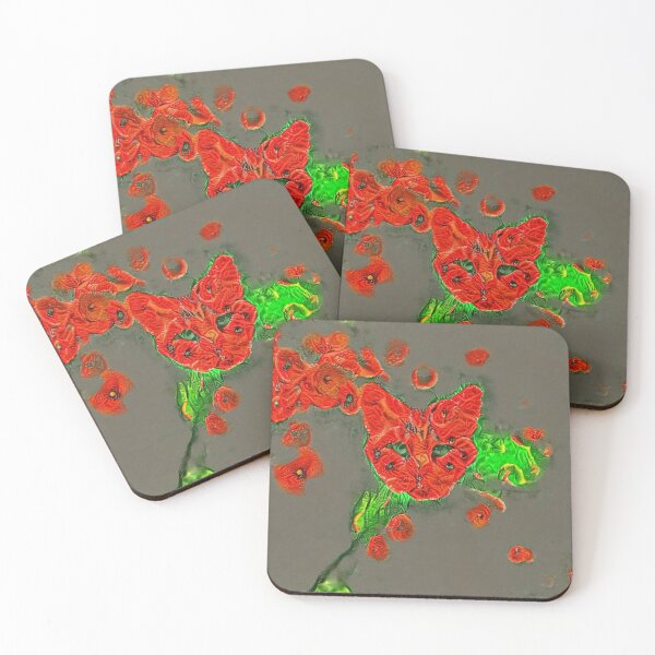 Item preview, Ninja cat hiding in poppies #Art designed and sold by blackhalt.