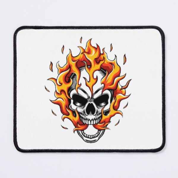 Item preview, flaming skull designed and sold by redra.