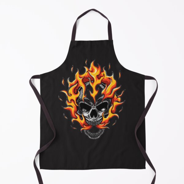 Item preview, flaming skull designed and sold by redra.