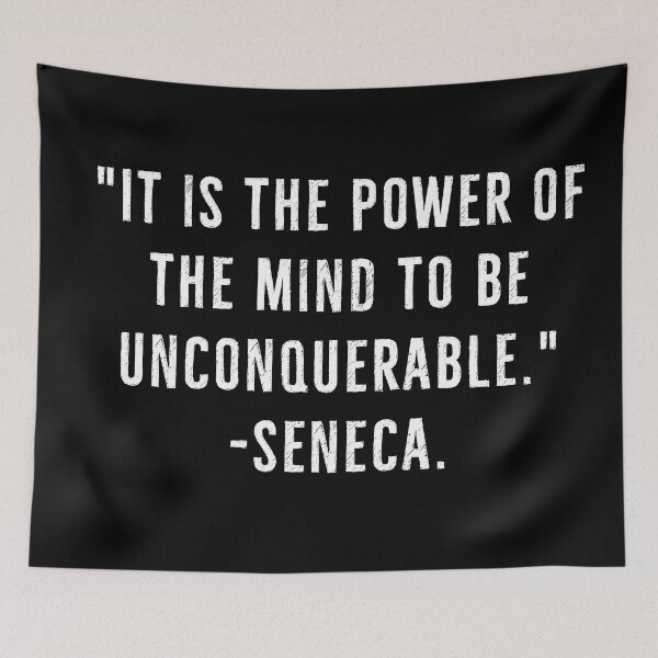 Item preview, The Mind Can't Be Conquered - Seneca Stoicism designed and sold by PhilosophyWear.