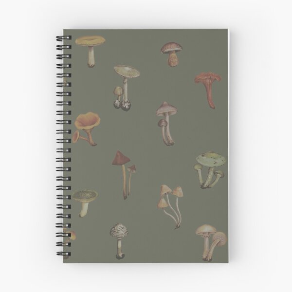Item preview, Mushroom Field Guide Pattern designed and sold by Preternatural.