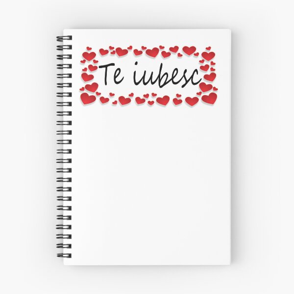 Item preview, Te Iubesc I Love You Romanian Dragoste Cute Red Hearts designed and sold by Nirvanibex.