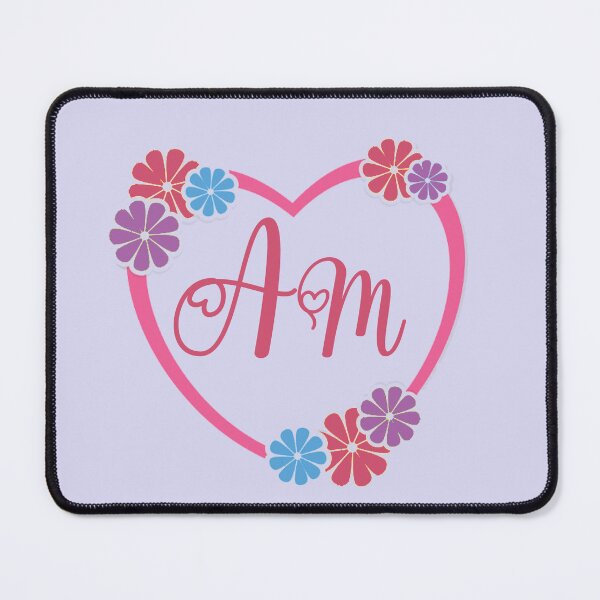 Item preview, name design,am Floral Name Calligraphy,black designed and sold by storefamily ★★★★★.