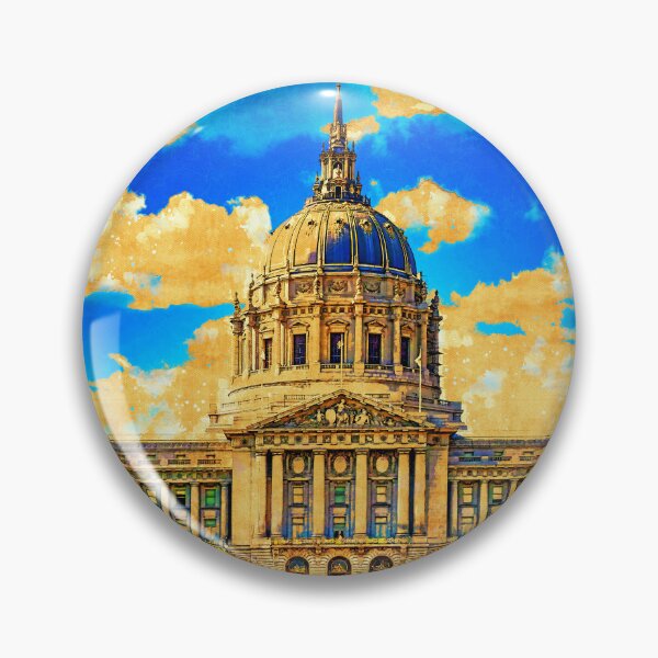 Item preview, San Francisco City Hall - digital painting designed and sold by NickoPrints.