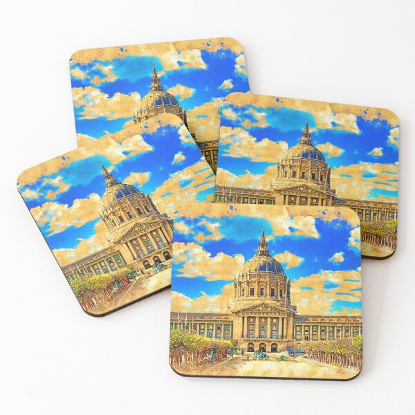 Item preview, San Francisco City Hall - digital painting designed and sold by NickoPrints.