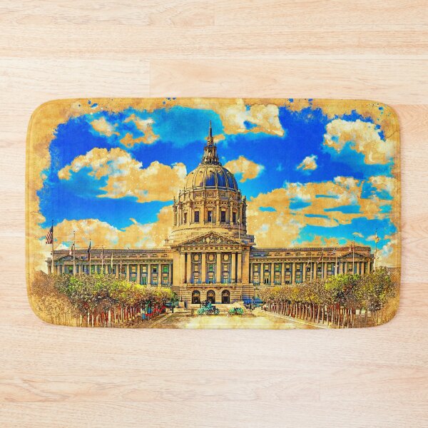 Item preview, San Francisco City Hall - digital painting designed and sold by NickoPrints.