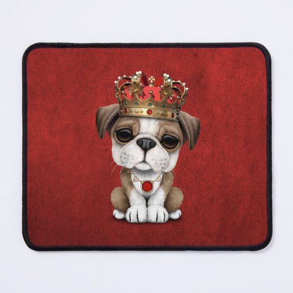 Item preview, Cute Bulldog Puppy Wearing Crown designed and sold by JeffBartels.