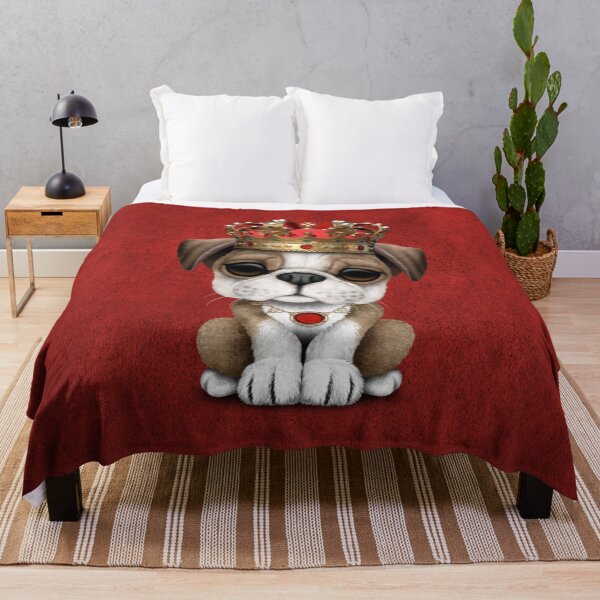 Item preview, Cute Bulldog Puppy Wearing Crown designed and sold by JeffBartels.