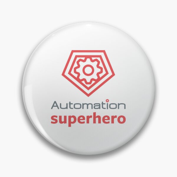 Item preview, Automation Superhero Red Cogwheel designed and sold by automationart.