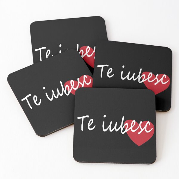 Item preview, Te Iubesc I Love You Romanian Dragoste Cute Red Hearts designed and sold by Nirvanibex.