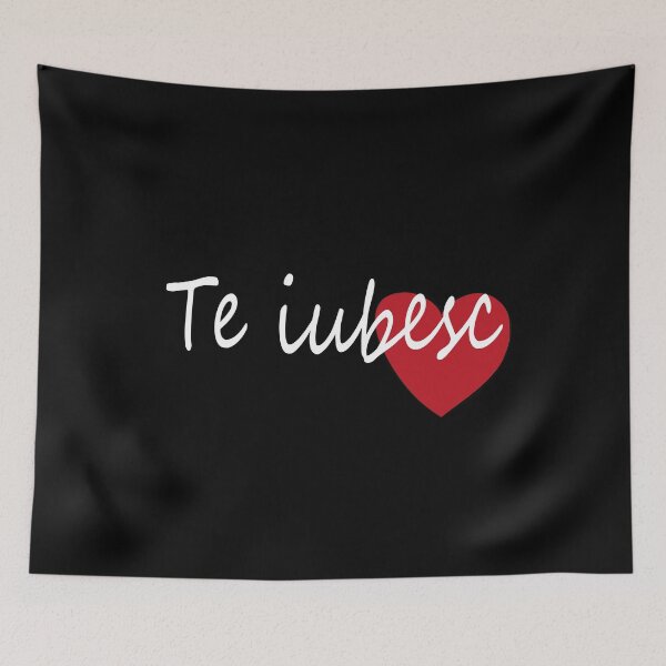 Item preview, Te Iubesc I Love You Romanian Dragoste Cute Red Hearts designed and sold by Nirvanibex.