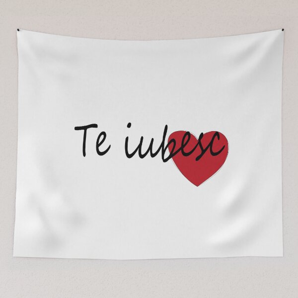 Item preview, Te Iubesc I Love You Romanian Dragoste Cute Red Hearts designed and sold by Nirvanibex.