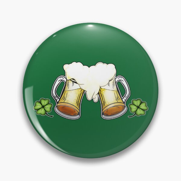 Item preview, Beer Cheer with two shamrock clovers designed and sold by iduzarts.