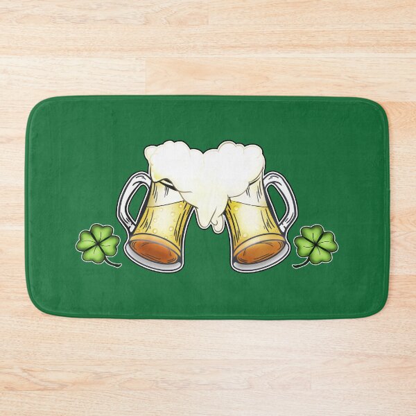 Item preview, Beer Cheer with two shamrock clovers designed and sold by iduzarts.